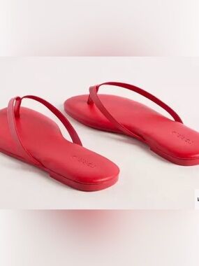 torrid Bright Red Minimalist Flip Sandals